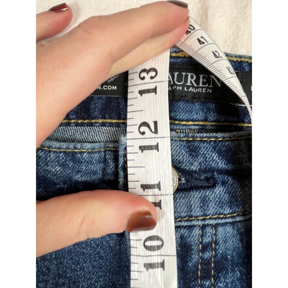 Lauren Ralph‎ Lauren High-Rise Straight Ankle Jeans Blue Comfort Stretch 8 29 - Picture 5 of 6